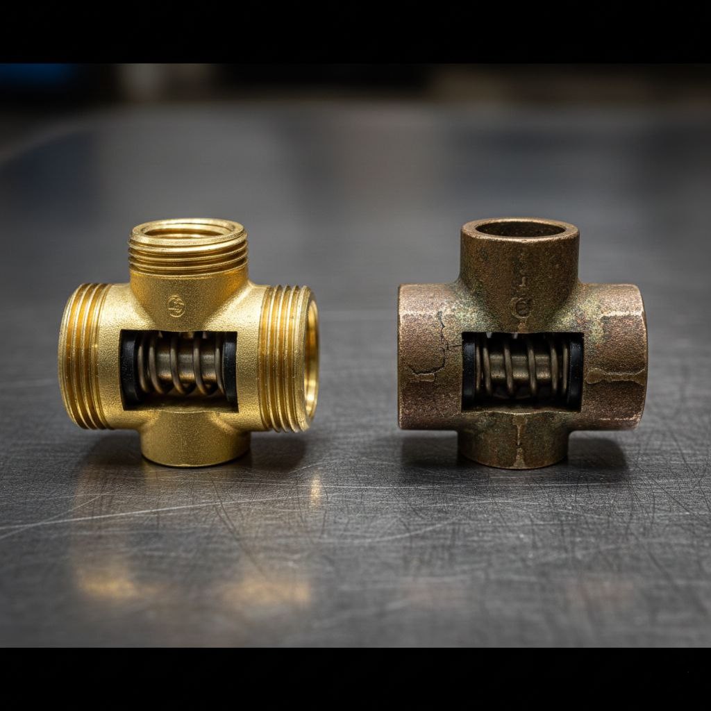 کیفیت آلیاژ برنجی، کلید دوام و کارایی شیر فلکه‌ها.