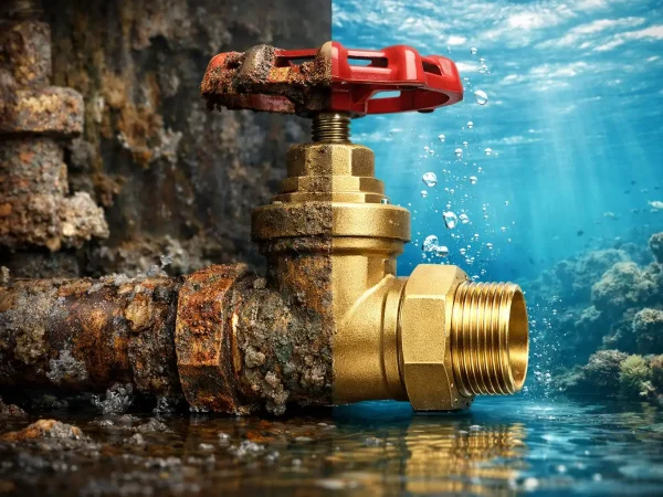 بررسی دوام و طول عمر شیر فلکه برنجی سامین در برابر خوردگی