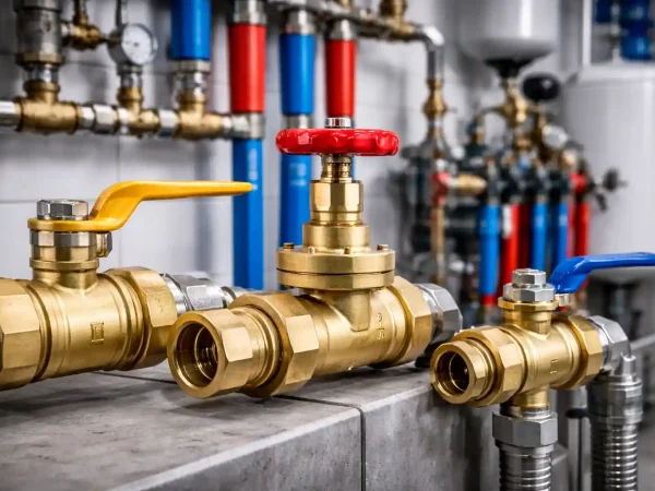 شیر فلکه برنجی برای تأسیسات ساختمانی