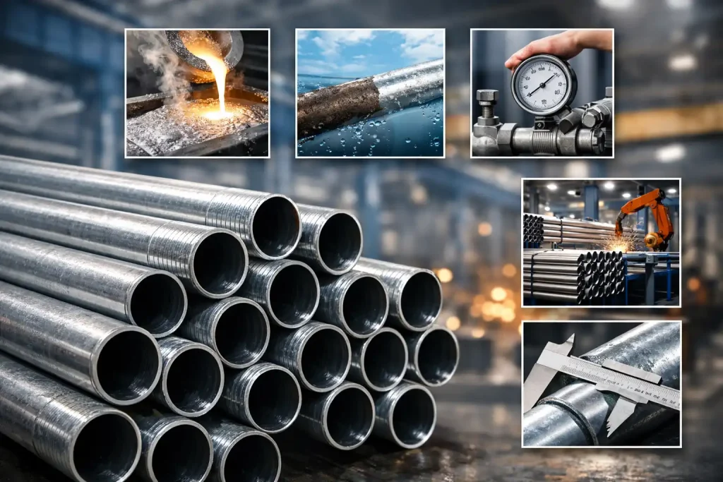 راهنمای انتخاب لوله گالوانیزه سپاهان بر اساس استاندارد و ضخامت